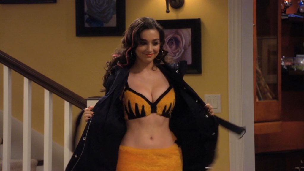 Molly Ephraim shows her boobs