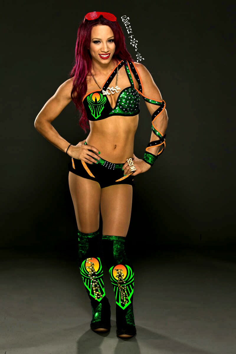 Banks Lingerie Sasha 9 WWE